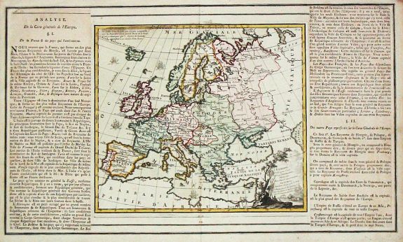 Brion de la Tour, L./ Desnos, L.Ch., l' Europe., antique map, old maps