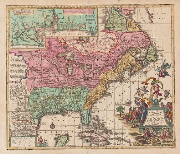 SEUTTER, M., Accurata delineatio celeberrimae Regionis Ludovicianae …, antique map, old maps