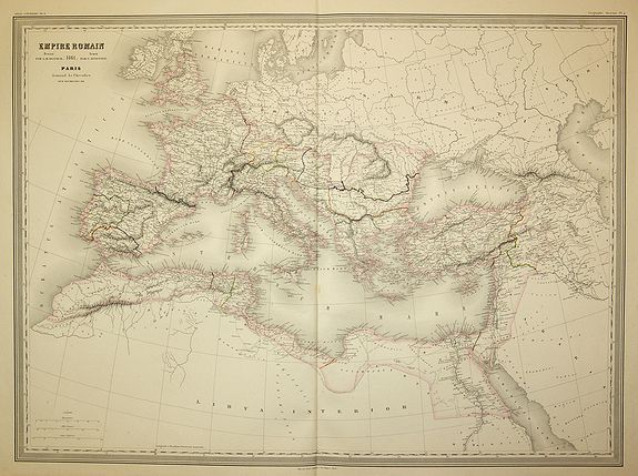 DUFOUR, A. H. / DYONNET C., Empire Romain, antique map, old maps