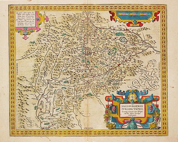 Ortelius, A., Salisburgensis Iurisdictionis plus a lot of 7 maps of Austria, antique map, old maps