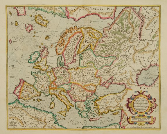 MERCATOR,G./ HONDIUS,J., Europa, ad magnae Europae Gerardi Mercatoris.., antique map, old maps