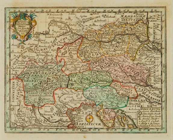 WEIGEL,Chr., Teutschlandes Oesterreichischer Creiss.., antique map, old maps