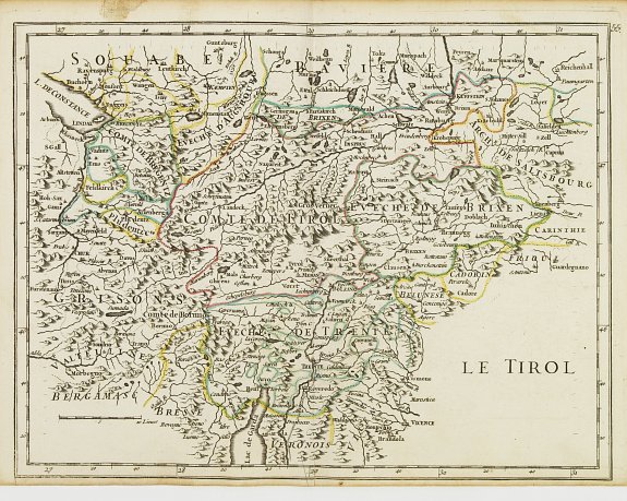 LE ROUGE,G.L., Le Tirol., antique map, old maps