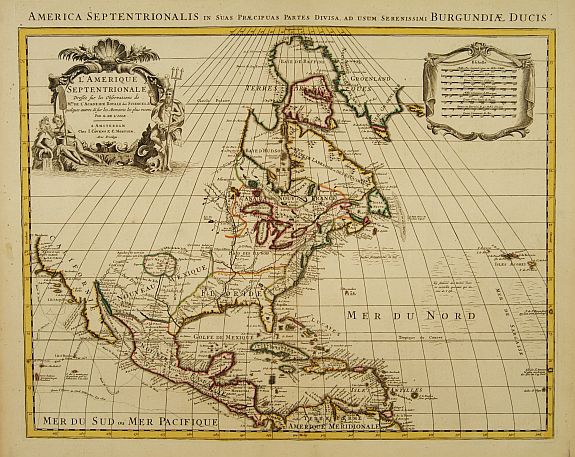 COVENS, J. / MORTIER, C., Carte d' Amerique Dressee pour l'Usage Du Roy. . ., antique map, old maps