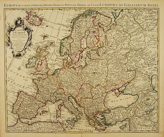 COVENS, J. / MORTIER, C., Carte d'Europe Dressée pour l'Usage du ROY.., antique map, old maps
