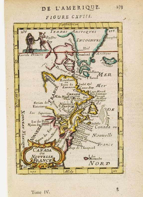 MALLET,A.M., Canada ou Nouvelle France., antique map, old maps
