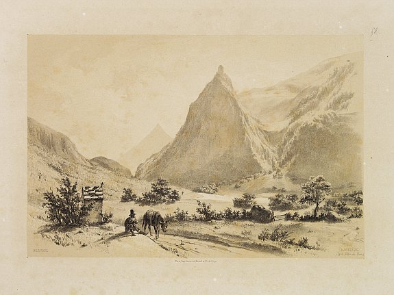 BILLMARK, C.J., Kronburg - Tyrol, Vallée de l'Inn., antique map, old maps