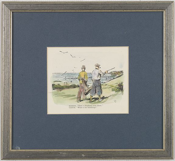 KNOX, E.V., Mr. Punch on the Links., antique map, old maps