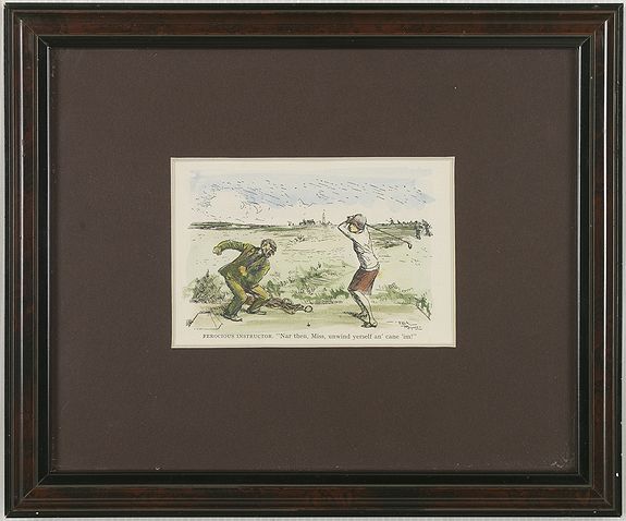 KNOX, E.V., Mr. Punch on the Links., antique map, old maps