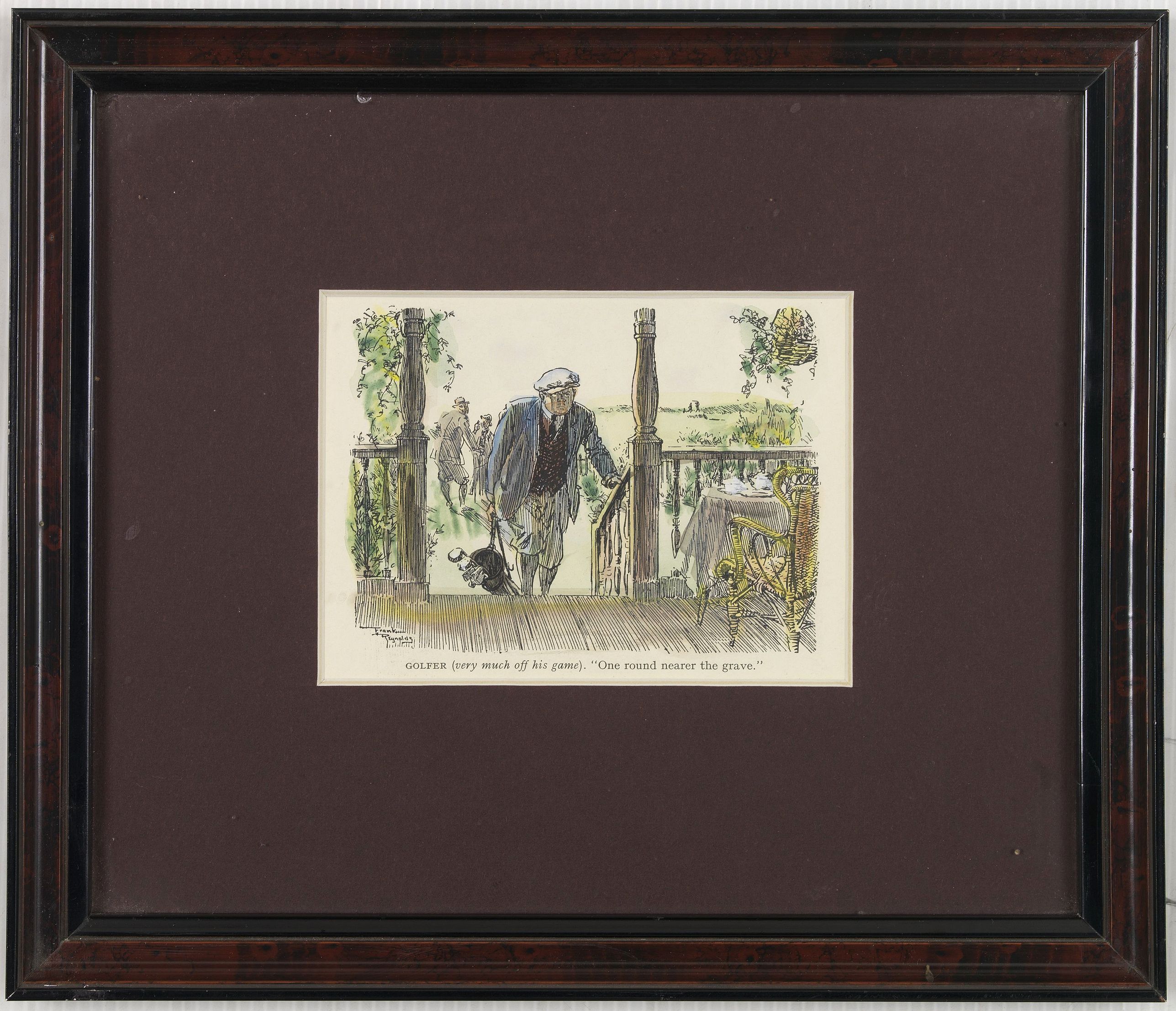 KNOX, E.V., Mr. Punch on the Links., antique map, old maps