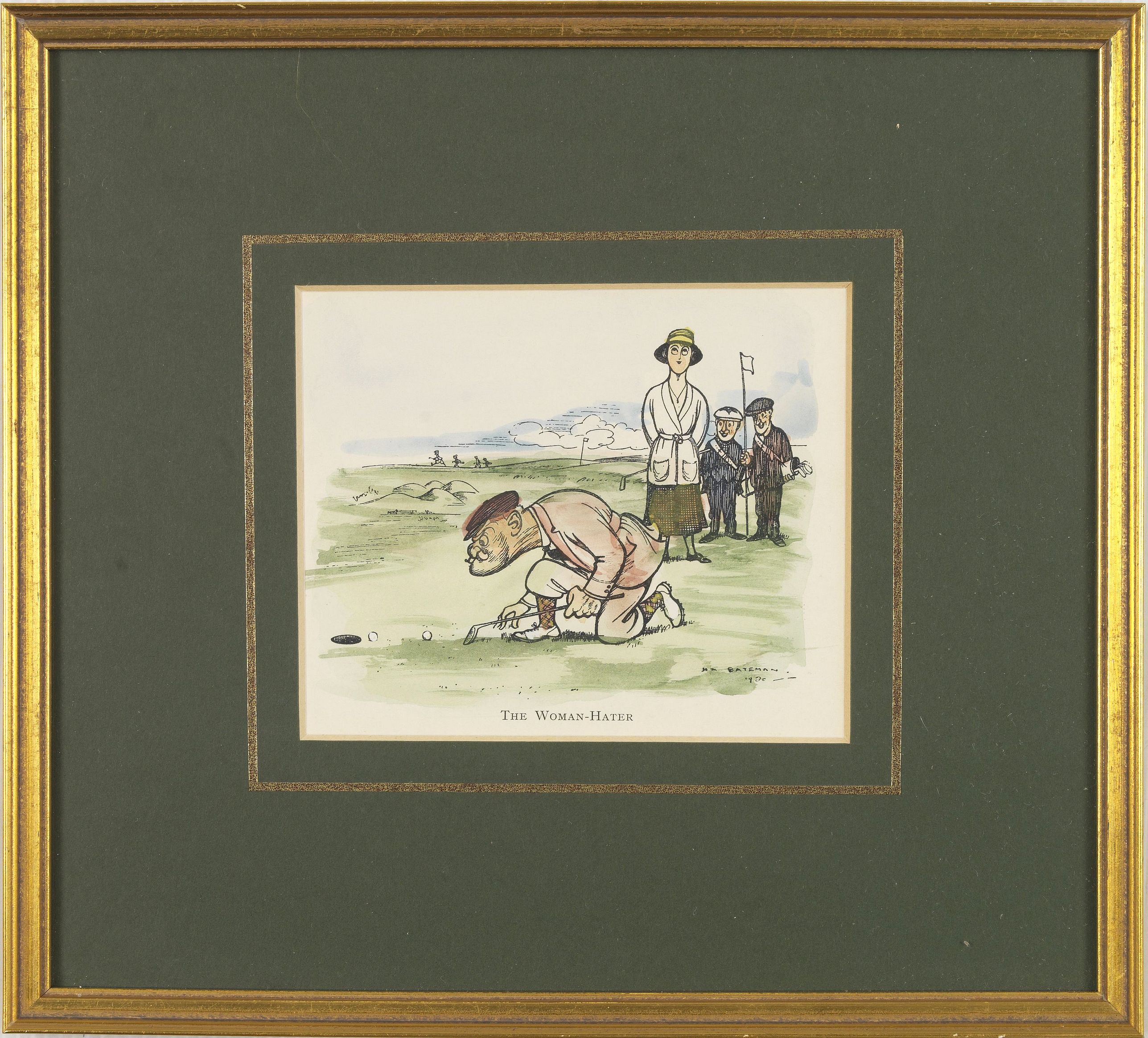 KNOX, E.V., Mr. Punch on the Links., antique map, old maps