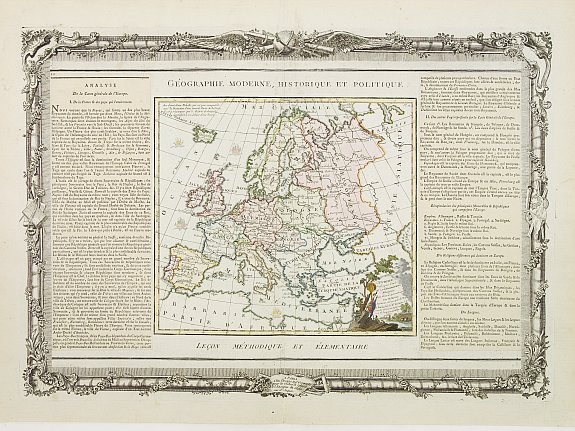 BRION DE LA TOUR, L. / DESNOS, L.Ch., L'Europe Dressée.., antique map, old maps