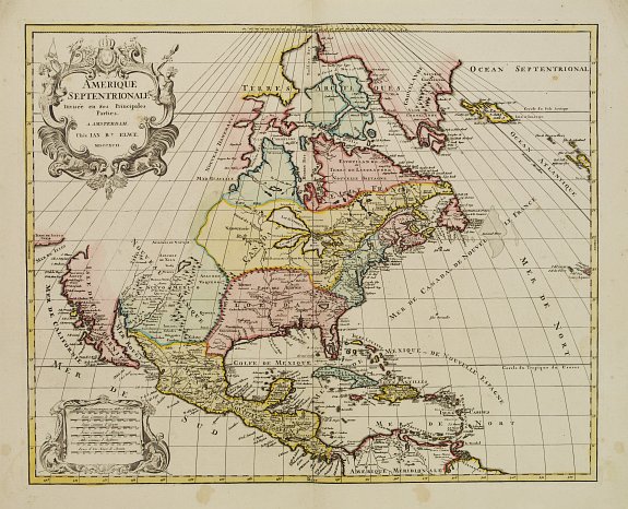 ELWE,J.B., Amerique Septentrionale.., antique map, old maps