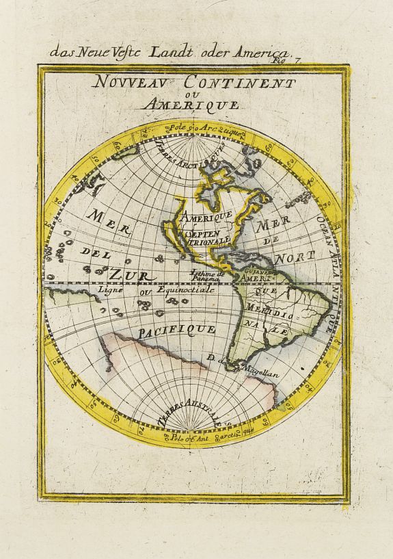 MALLET,A.M., Nouveau continent ou Amerique., antique map, old maps