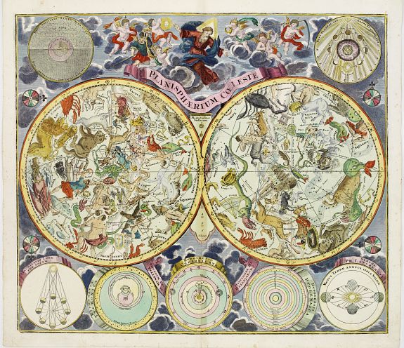 Celestial+map+antique