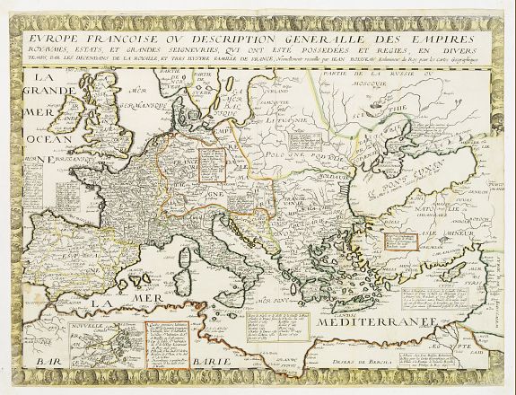 BOISSEAU, J., Evrope Francoise Ov Description Generalle Des Empires.., antique map, old maps