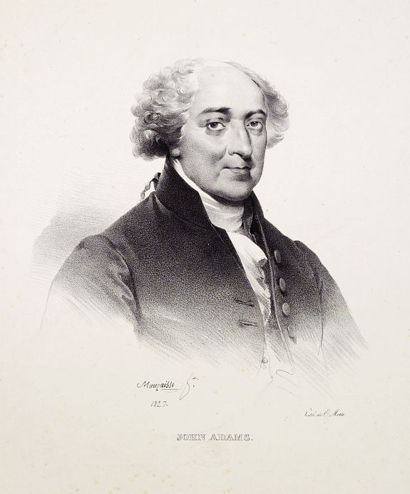 MOTTE, Ch., John Adams., antique map, old maps