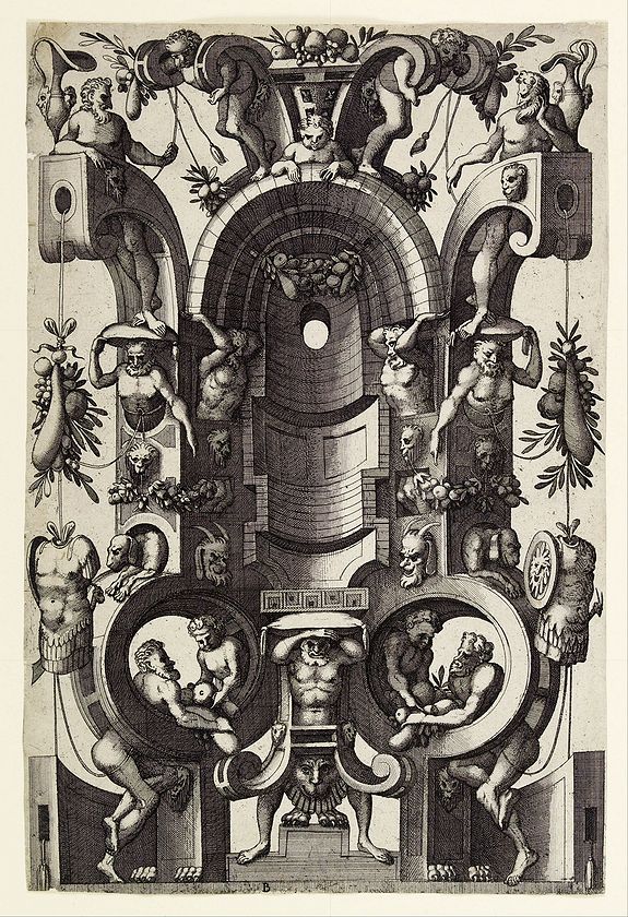 VAN DOETECUM, J. & L., Niche in the form of a cartouche., antique map, old maps