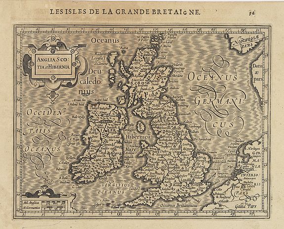 MERCATOR,G./ HONDIUS,J., Anglia Sco:tia et Hibernia., antique map, old maps
