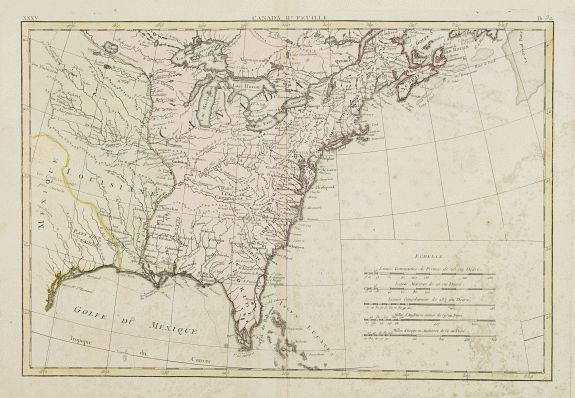 LATTRÉ / BONNE,R., Canada IIe. Feuille., antique map, old maps