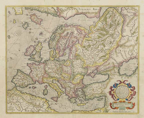 MERCATOR,G./ HONDIUS,J., Europa, ad magnae Europae Gerardi Mercatoris.., antique map, old maps