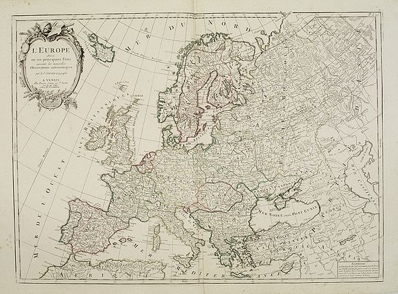 SANTINI,P. / REMONDINI,M., L'Europe divisée en ses principaux Etats.., antique map, old maps