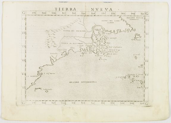 RUSCELLI, G., Tierra Nveva., antique map, old maps