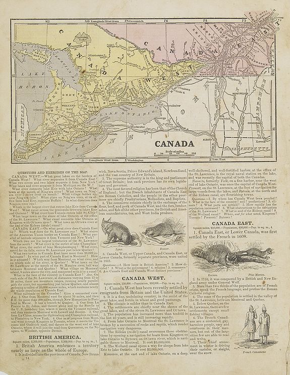 MORSE, S.E., Canada., antique map, old maps