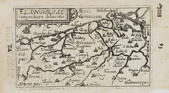 BUCELINI, G., Flandriae. . ., antique map, old maps