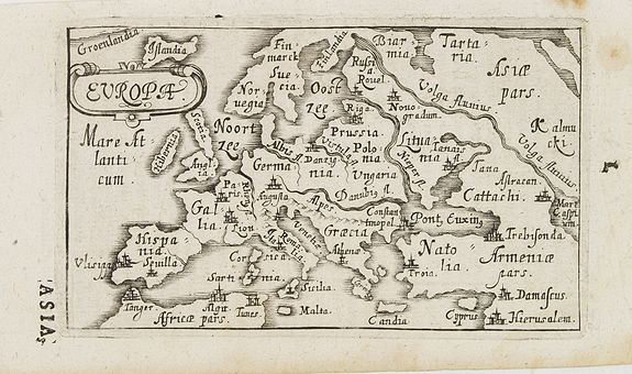 BUCELINI, G., Europa., antique map, old maps