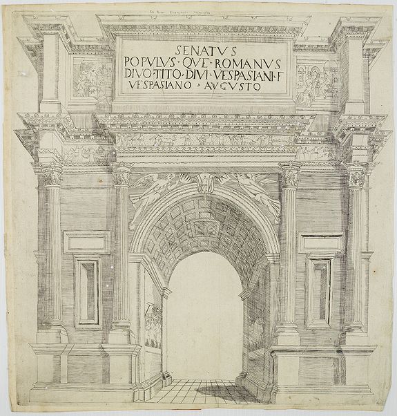 TORNIELLO, A, Senatus Populus que Romanus Divotito Divi Vespasiani F Vespasiano Augusto., antique map, old maps