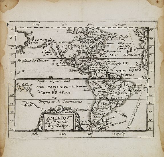 DU VAL, P., Amérique., antique map, old maps