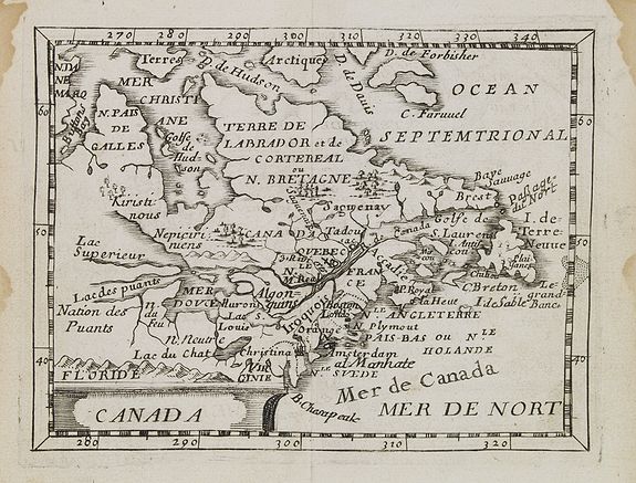 DU VAL, P., Canada., antique map, old maps