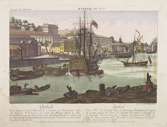ACADEMIE, Quebeck., antique map, old maps