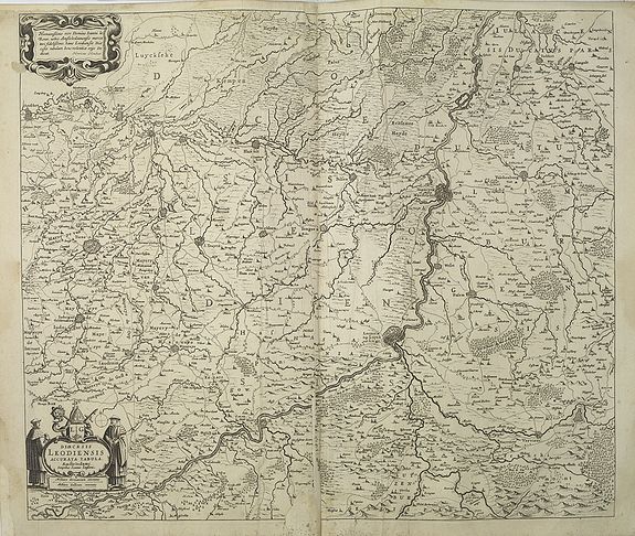 JANSSONIUS, J., Dioecesis Leodiensis Accurata Tabula., antique map, old maps