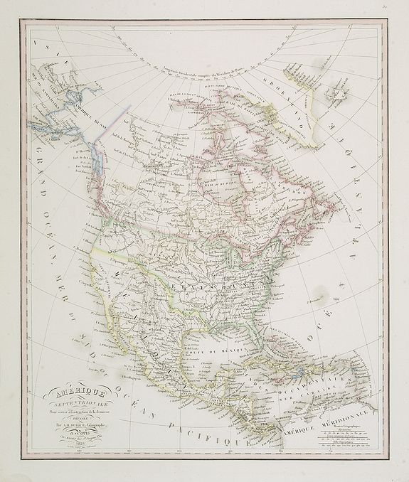 DUFOUR, A.H., Amérique Septentrionale . . ., antique map, old maps
