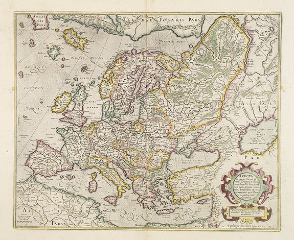 MERCATOR, G. / HONDIUS, J., Europa, ad magnae Europae Gerardi Mercatoris. . ., antique map, old maps