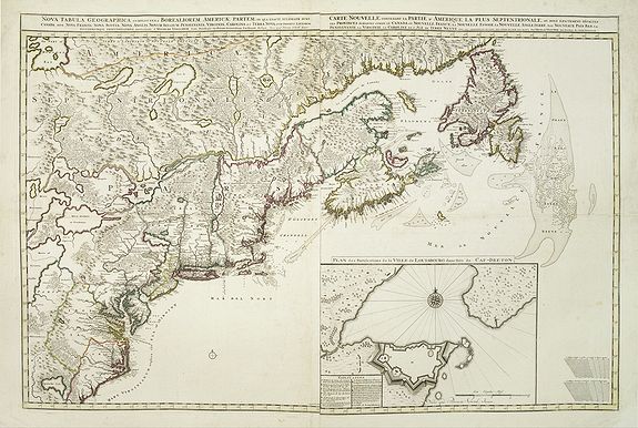 VISSCHER, N. / SCHENK,P., Nova tabula geographica complectens borealiorem.., antique map, old maps