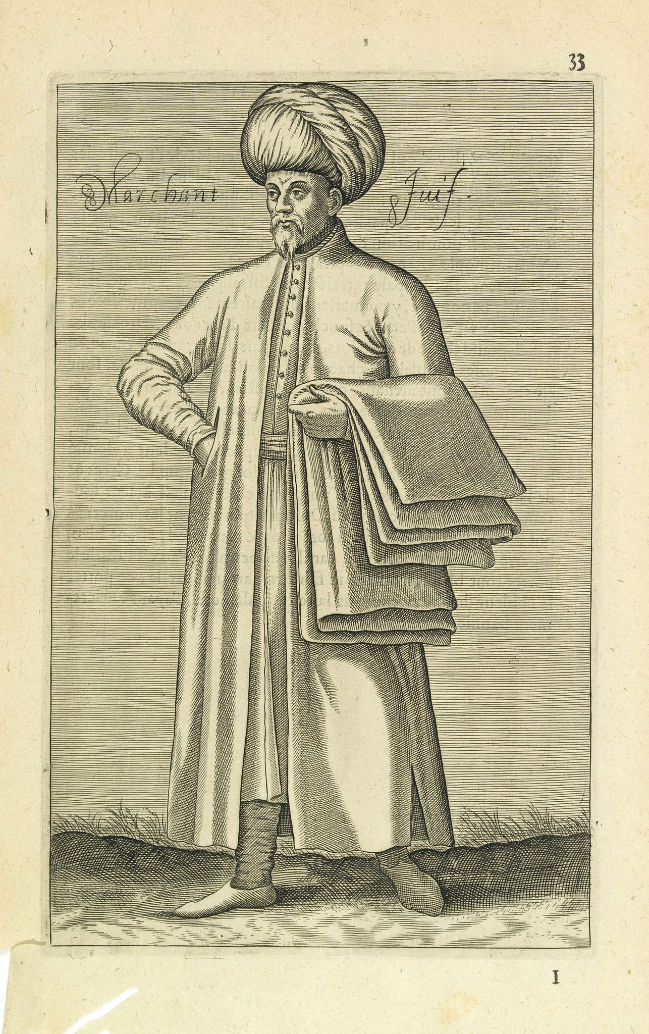 NICOLAS DE NICOLAY, Thomas Artus (sieur d'Embry)., Marchant Juif. (33), antique map, old maps