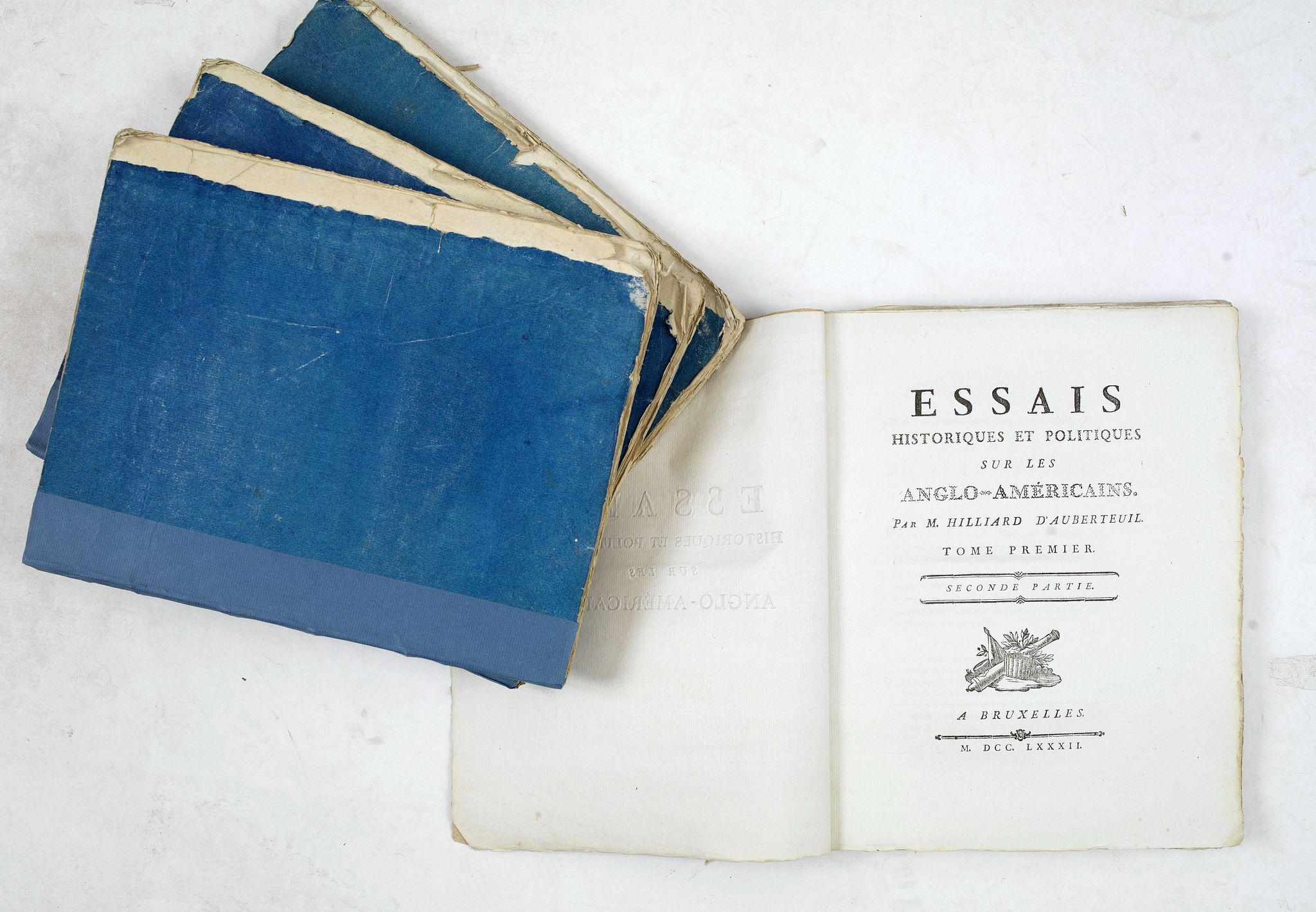 HILLIARD D'AUBERTEUIL, Michel René, Essais Historiques et Politiques sur les Anglo-Américains. . ., antique map, old maps
