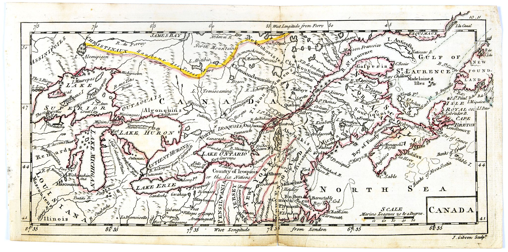 DURY, A. / SAYER, R. / KITCHIN, T., Canada., antique map, old maps