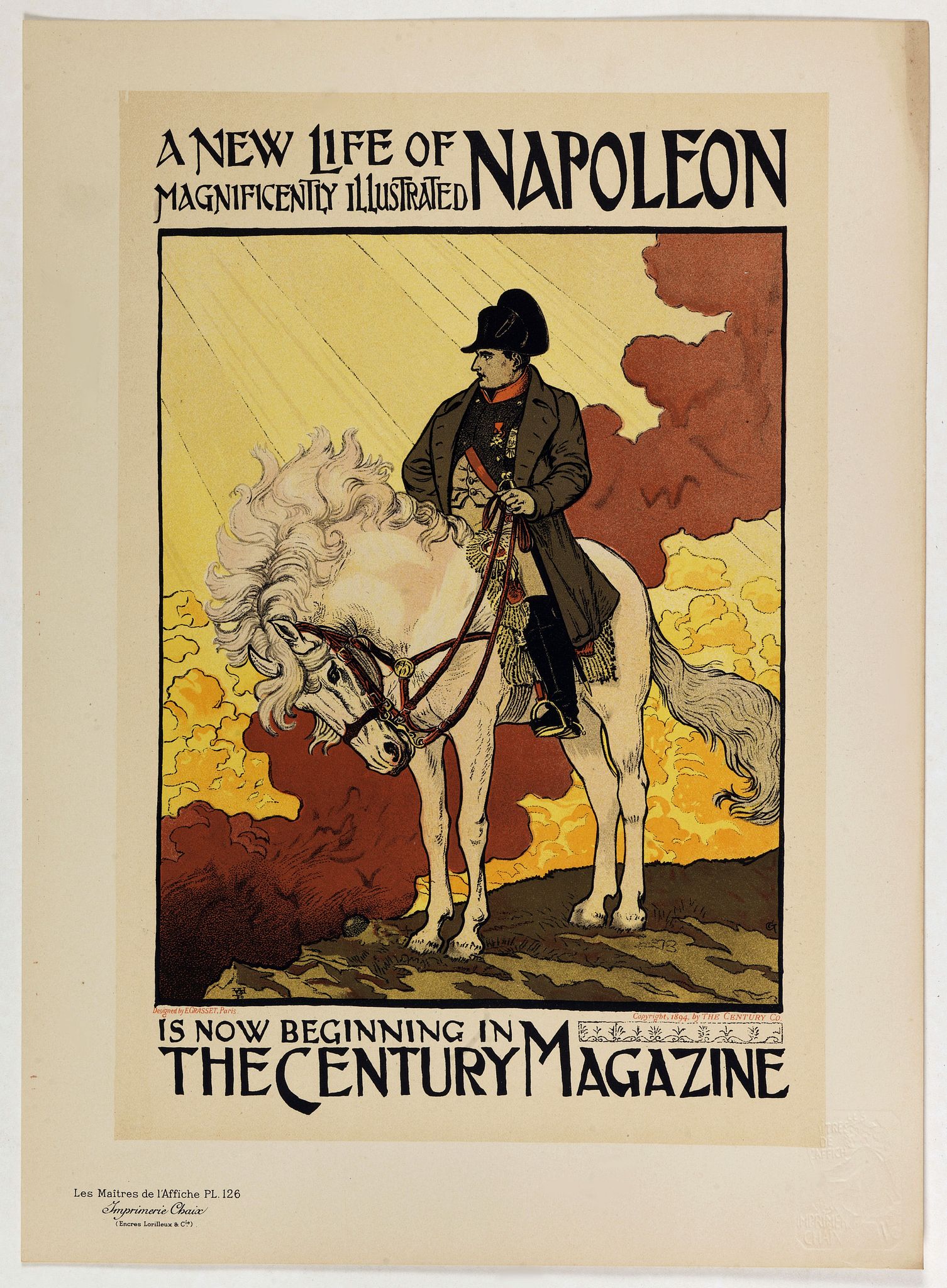 GRASSET, E., Napoléon . . ., antique map, old maps