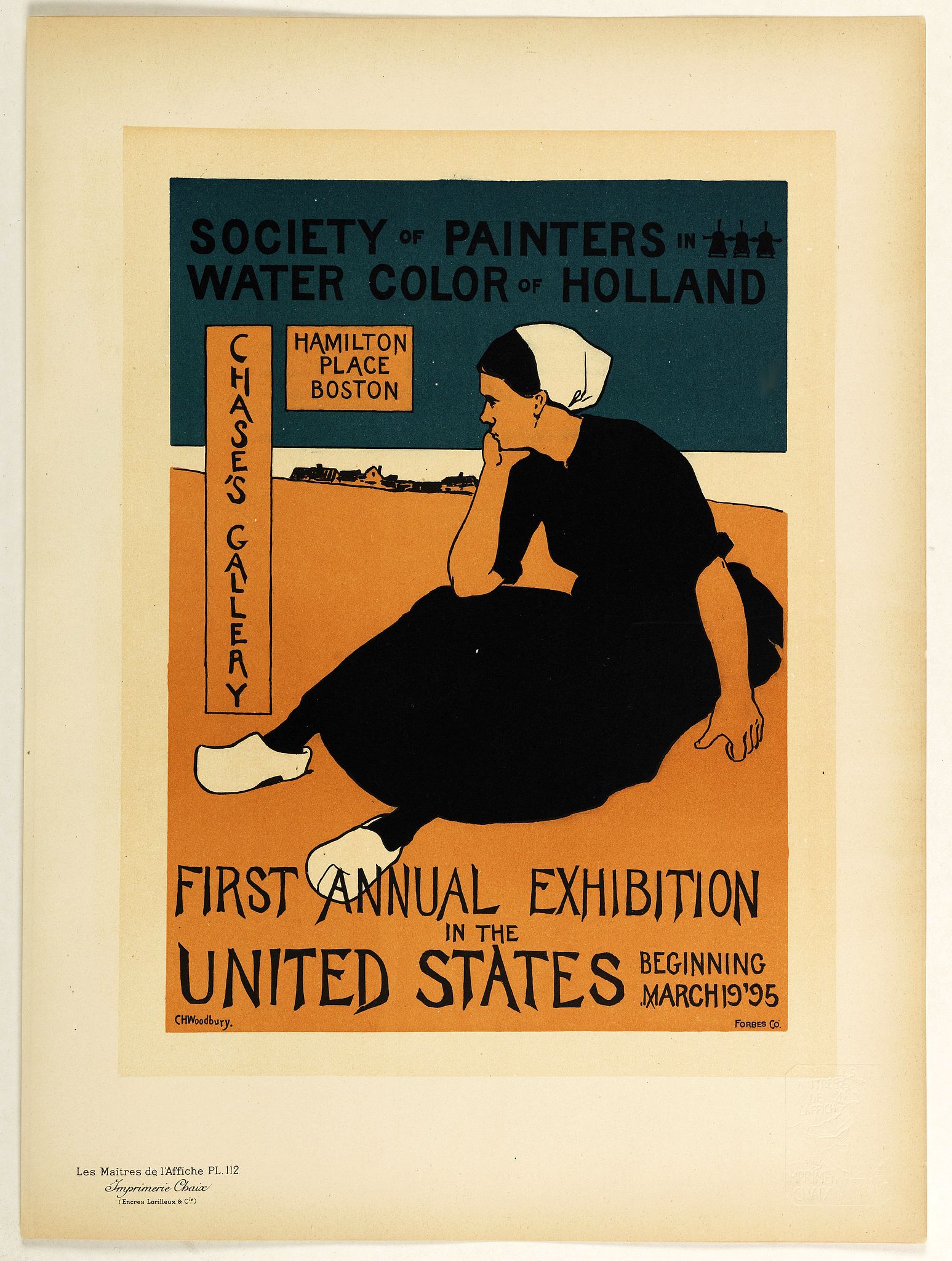 LES MAITRES DE L'AFFICHE, First annual exhibition in the United States . . ., antique map, old maps
