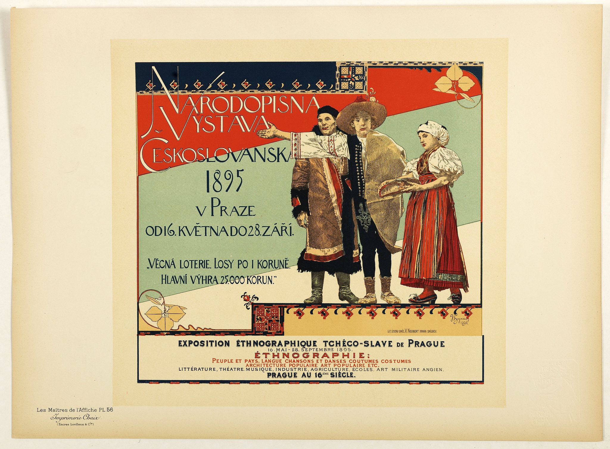 LES MAITRES DE L'AFFICHE, Rhodopsin Vistana Czechoslovakia 1895 . . ., antique map, old maps