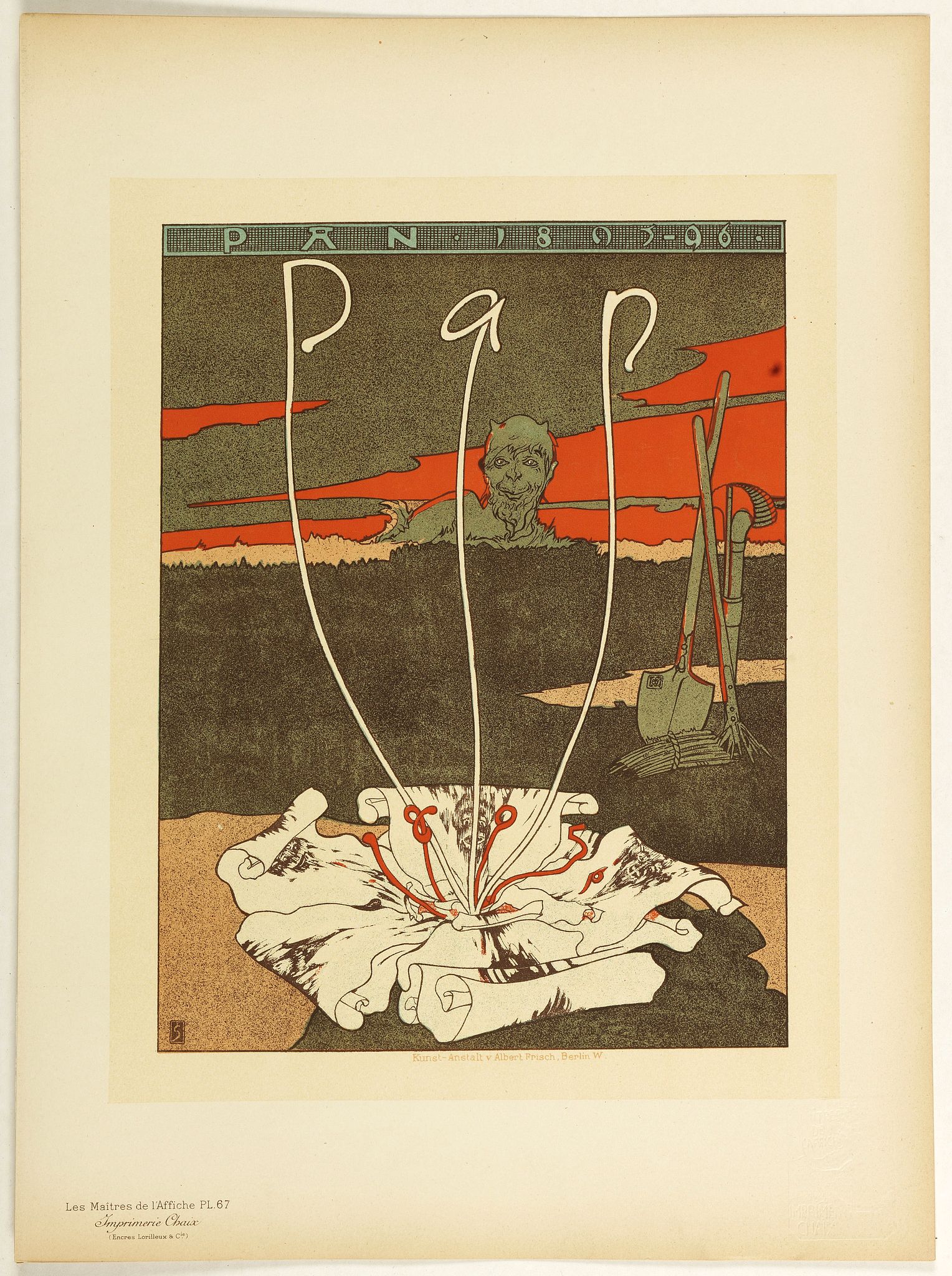LES MAITRES DE L'AFFICHE, Pan., antique map, old maps