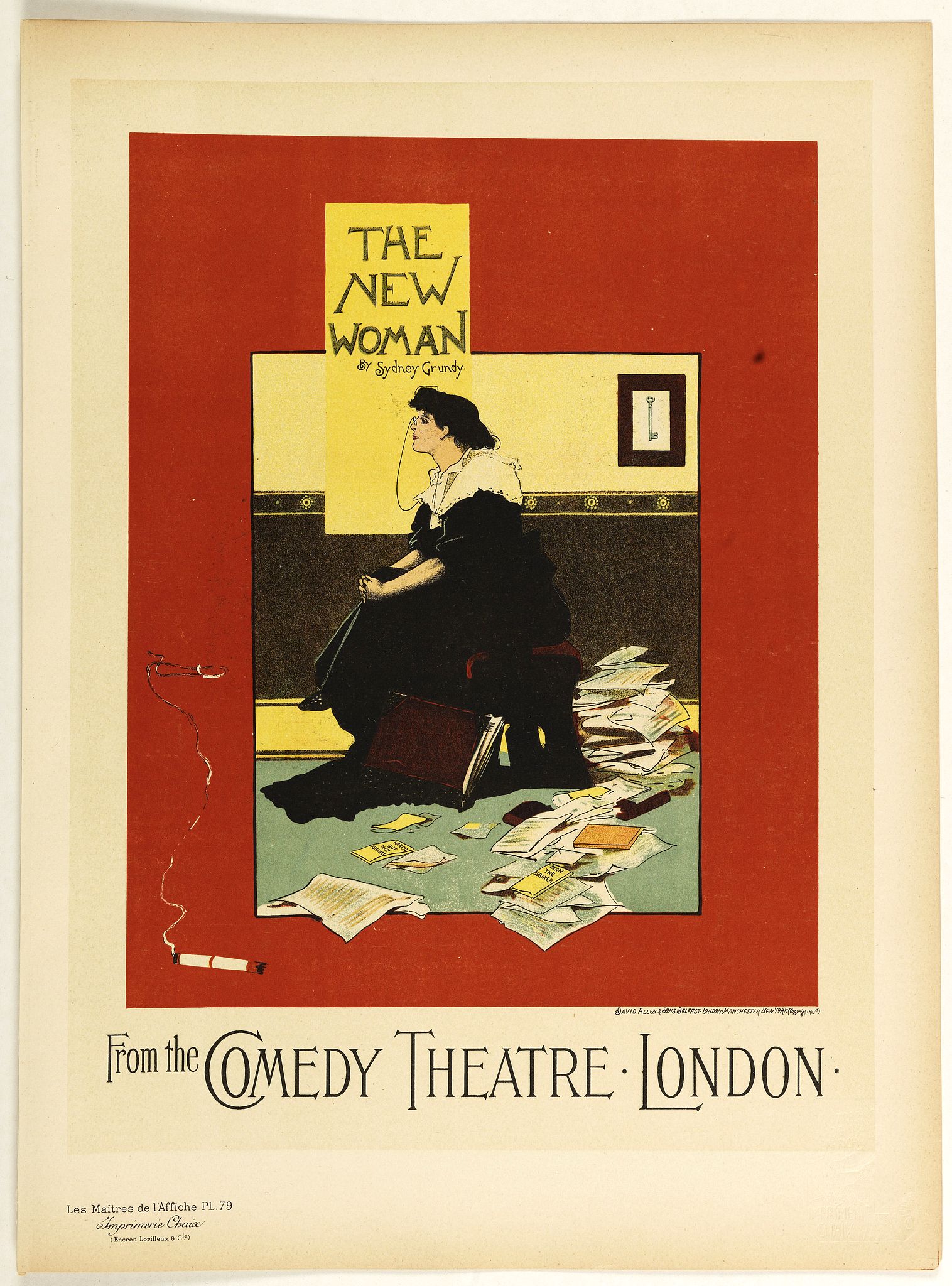 LES MAITRES DE L'AFFICHE, The new woman . . ., antique map, old maps