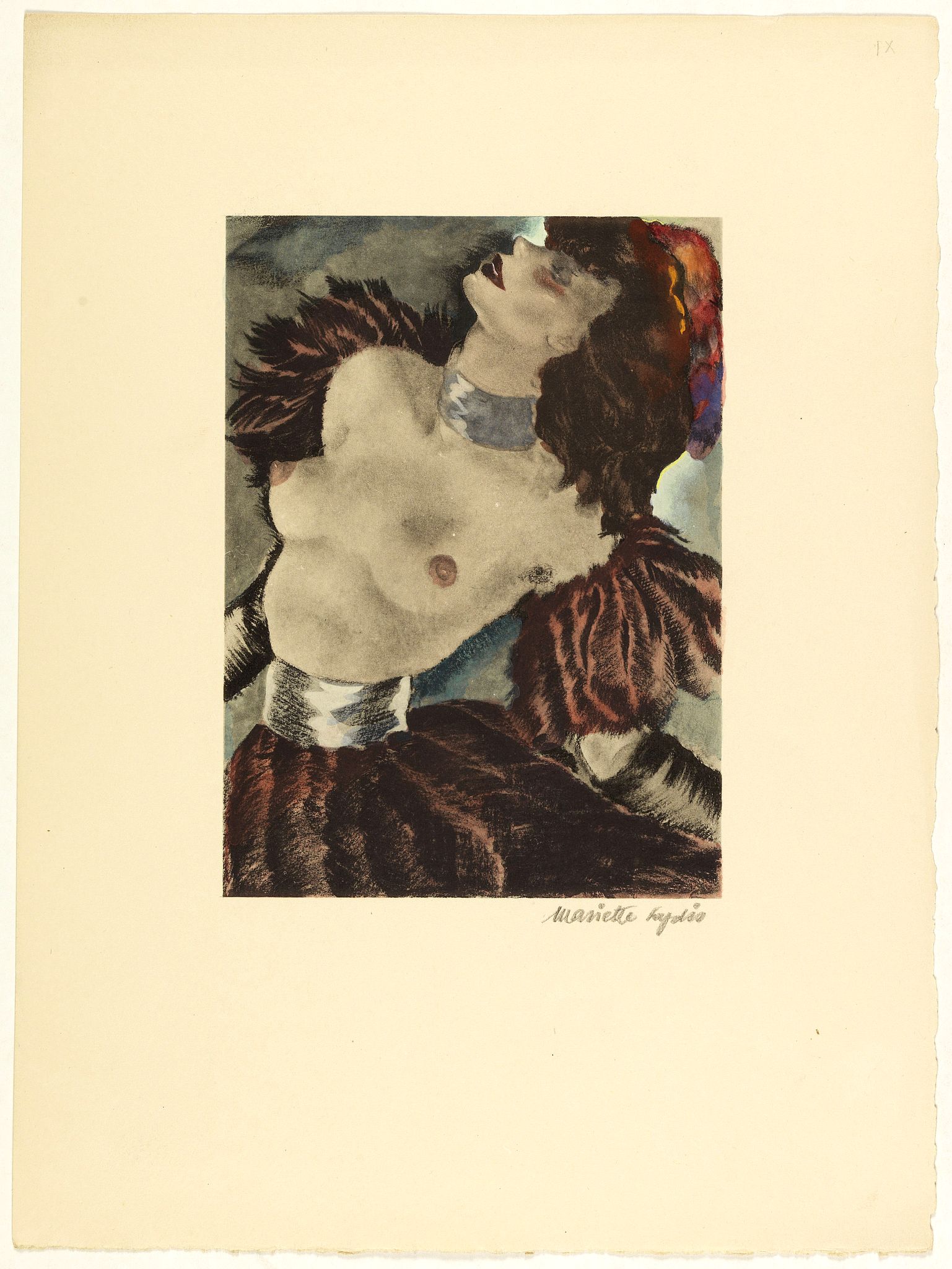 LYDIS, Mariette, Dessins de Mariette Lydis pour illustrer les Fleurs du Mal., antique map, old maps