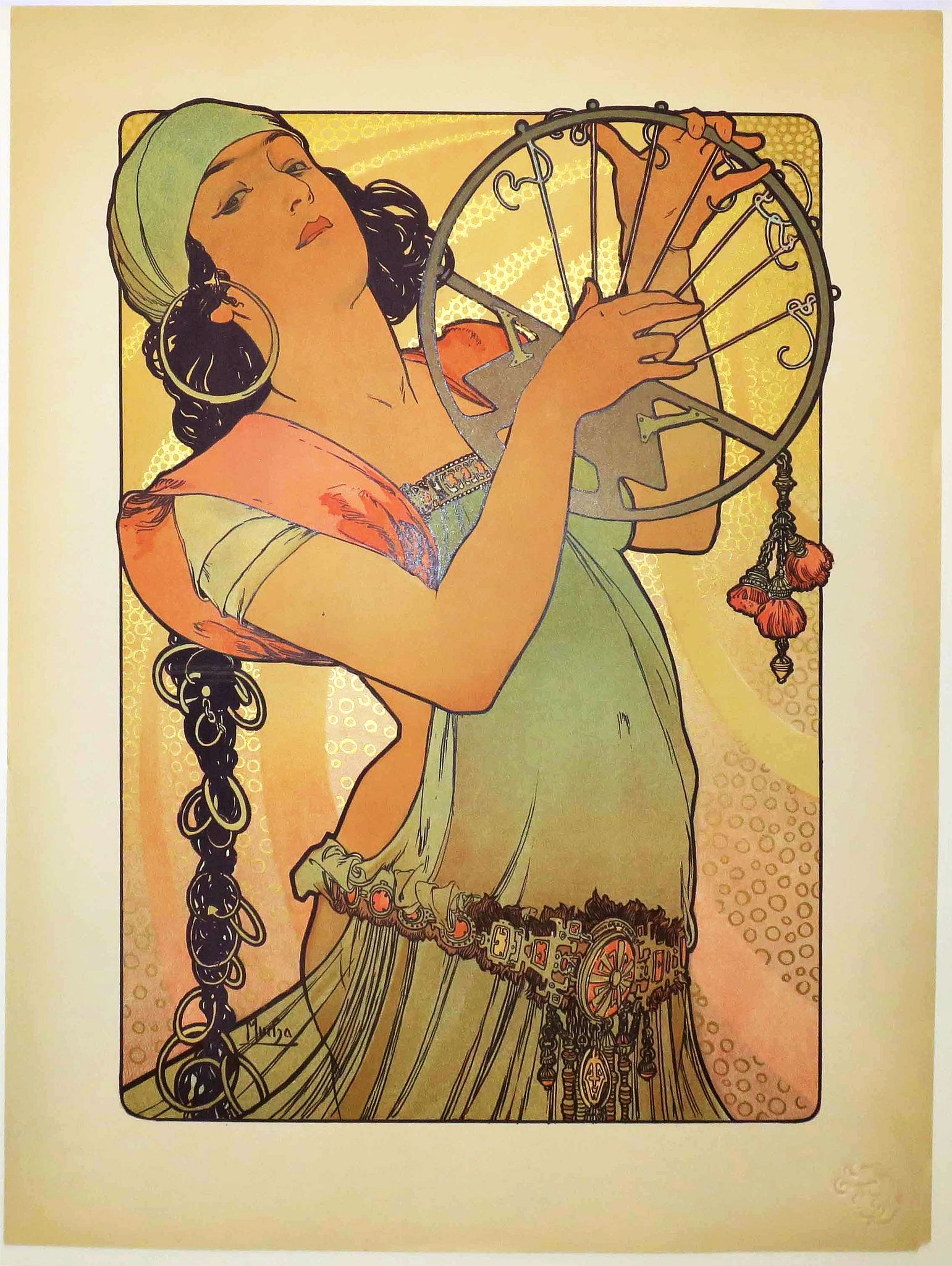 MUCHA, A., Salomé., antique map, old maps