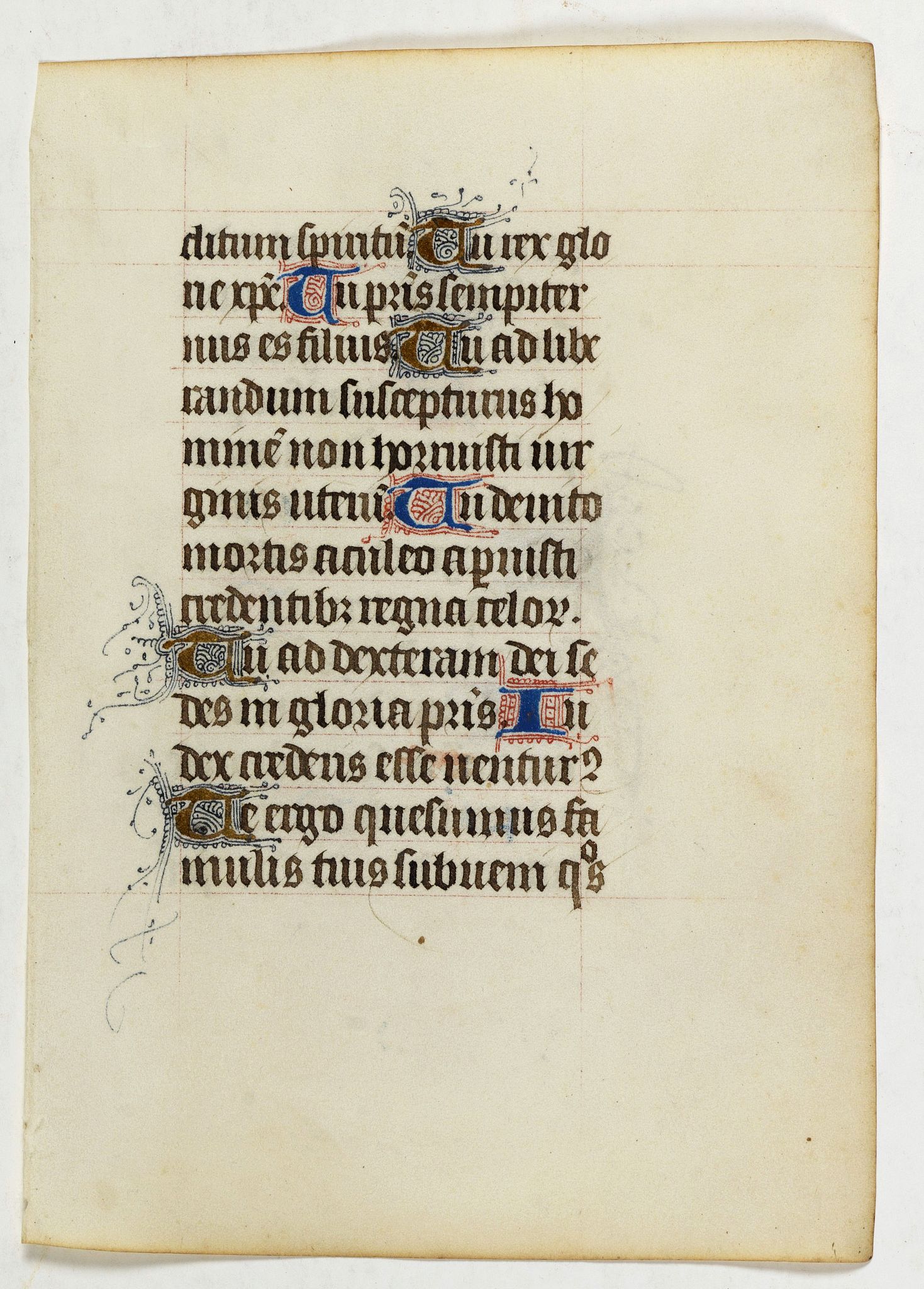 Medieval manuscript leaf