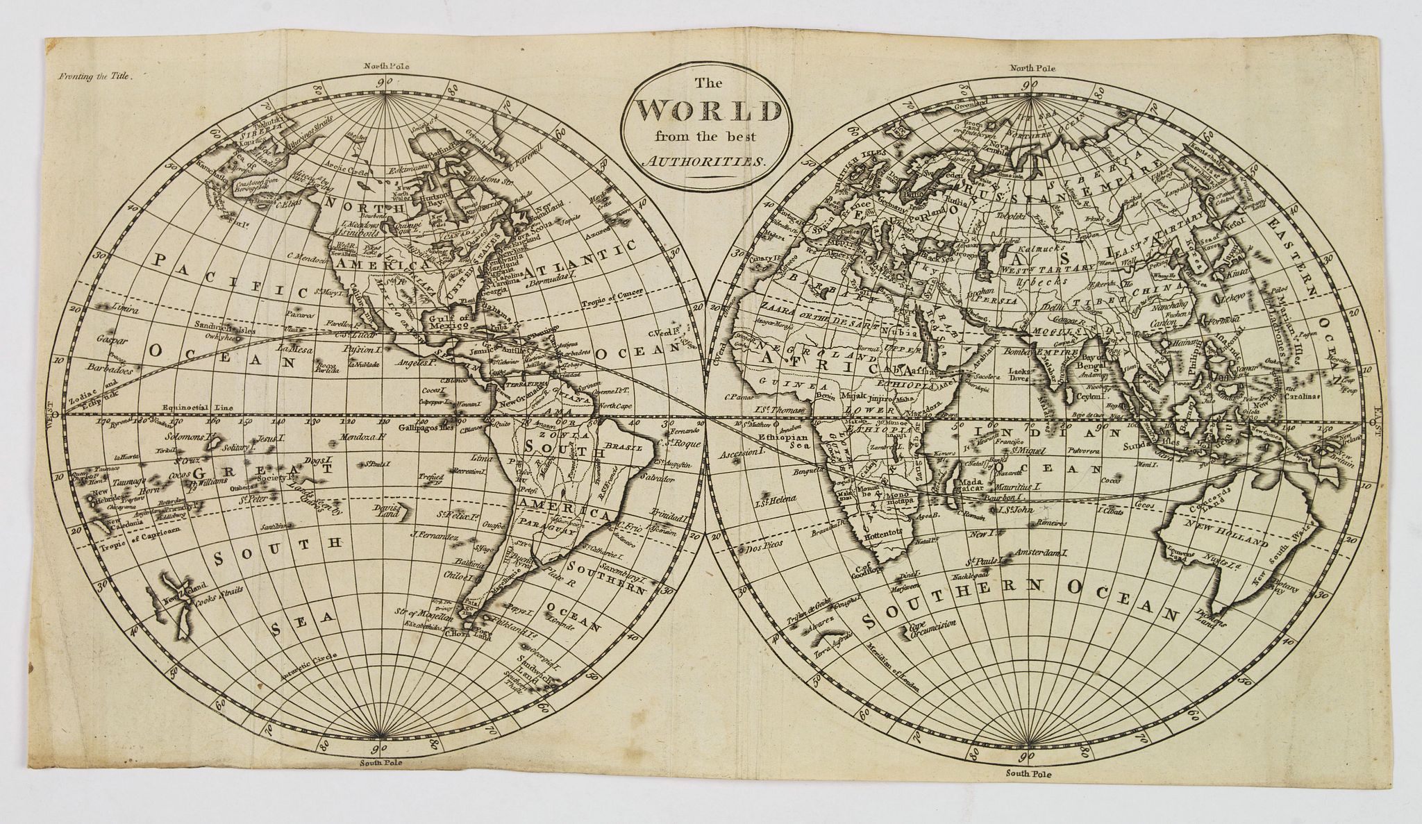 GUTHRIE, W., The World from the best Authorities., antique map, old maps